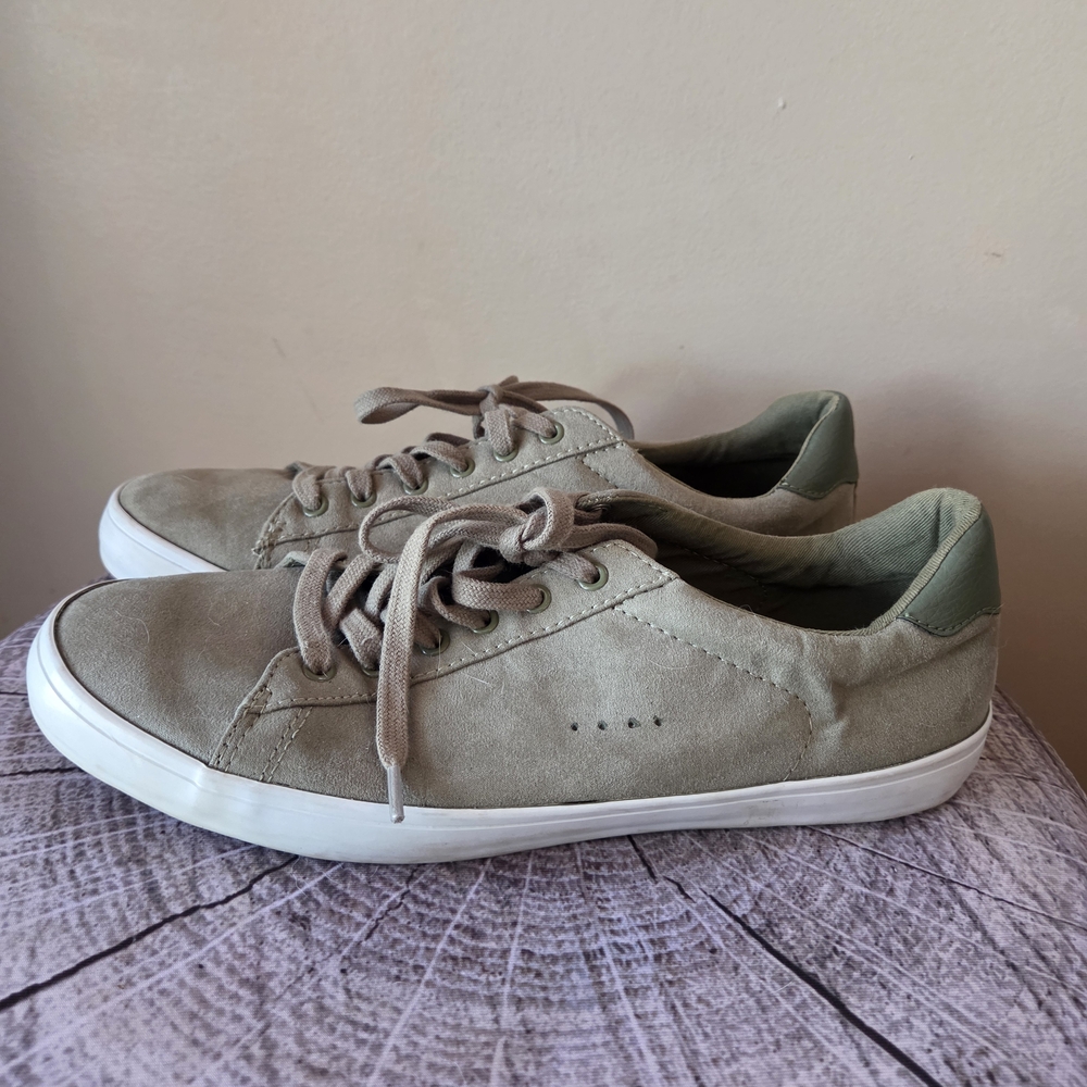 Old Navy Olive Green Sneakers with White Soles